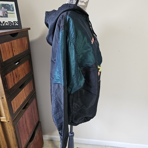 Vintage Retro 90's Y2K Surf Style Windbreaker Jacket OSFA - Picture 8 of 10